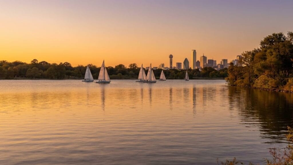 White Rock Lake in Dallas.